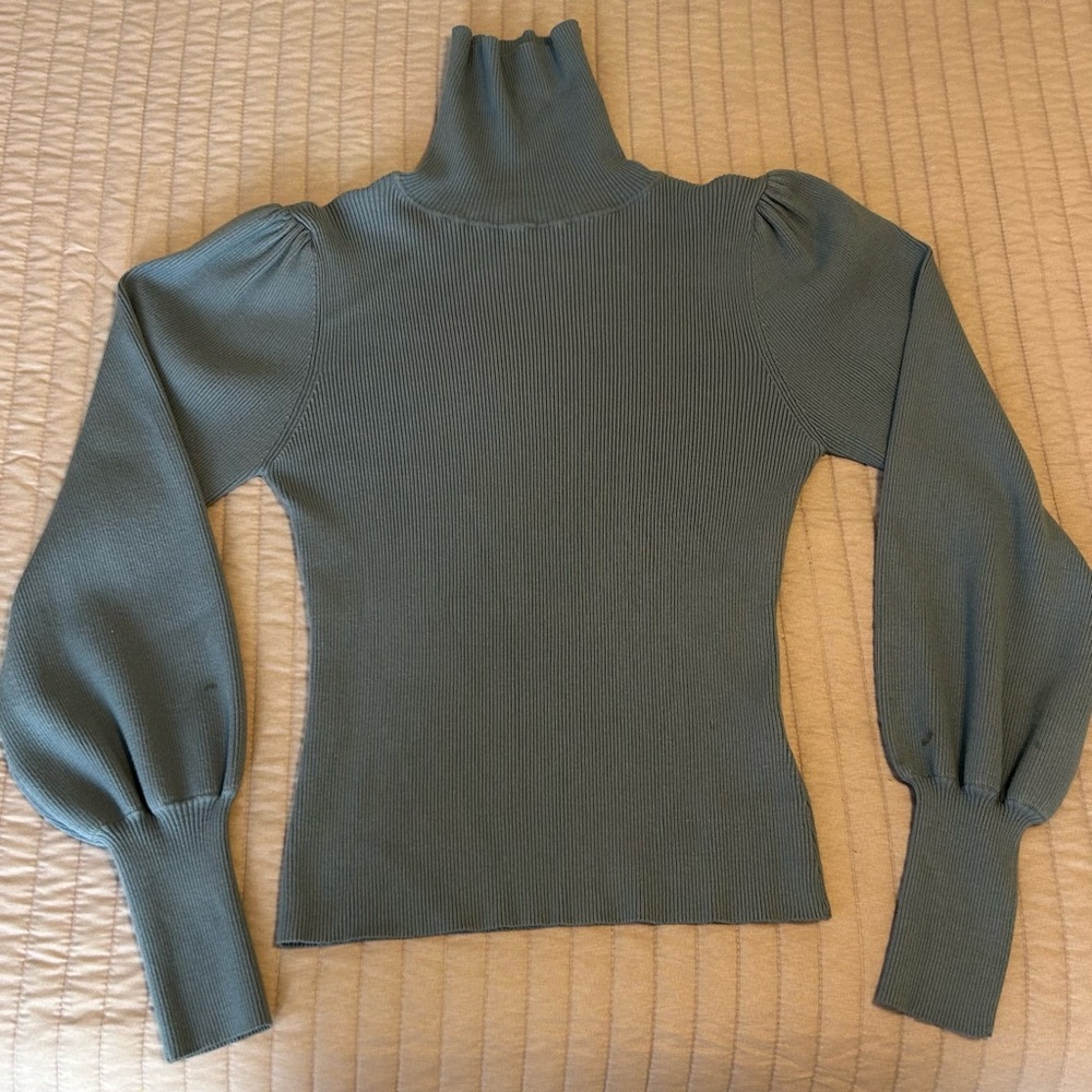 Love Tree Sage Green Turtleneck Sweater